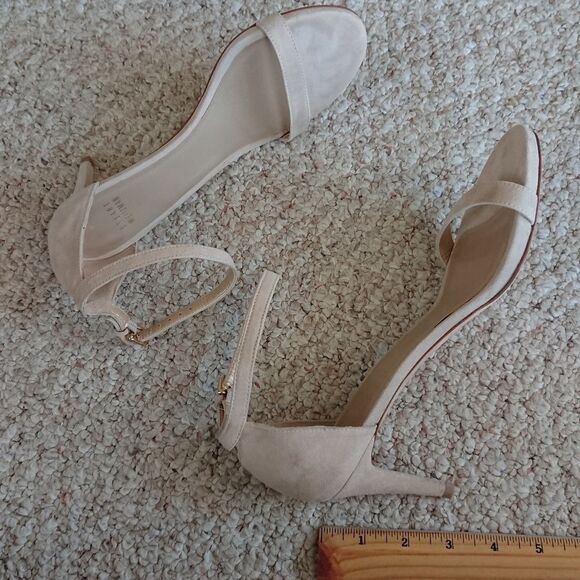 Stuart Weitzman NUDIST II SANDAL 75 in suede leather size 7.5 - Picture 10 of 12